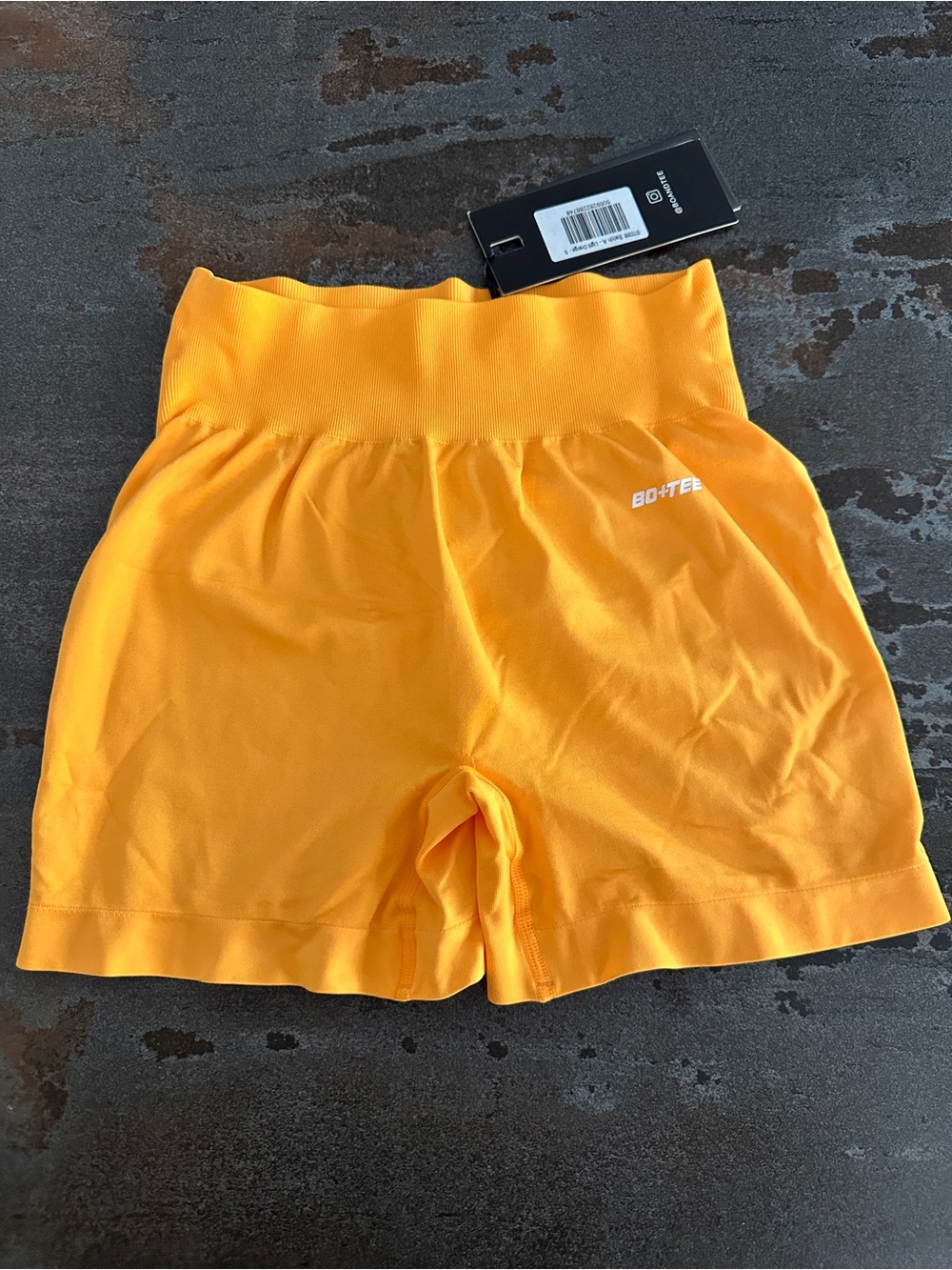 BO+TEE Women's Orange Athletic Shorts